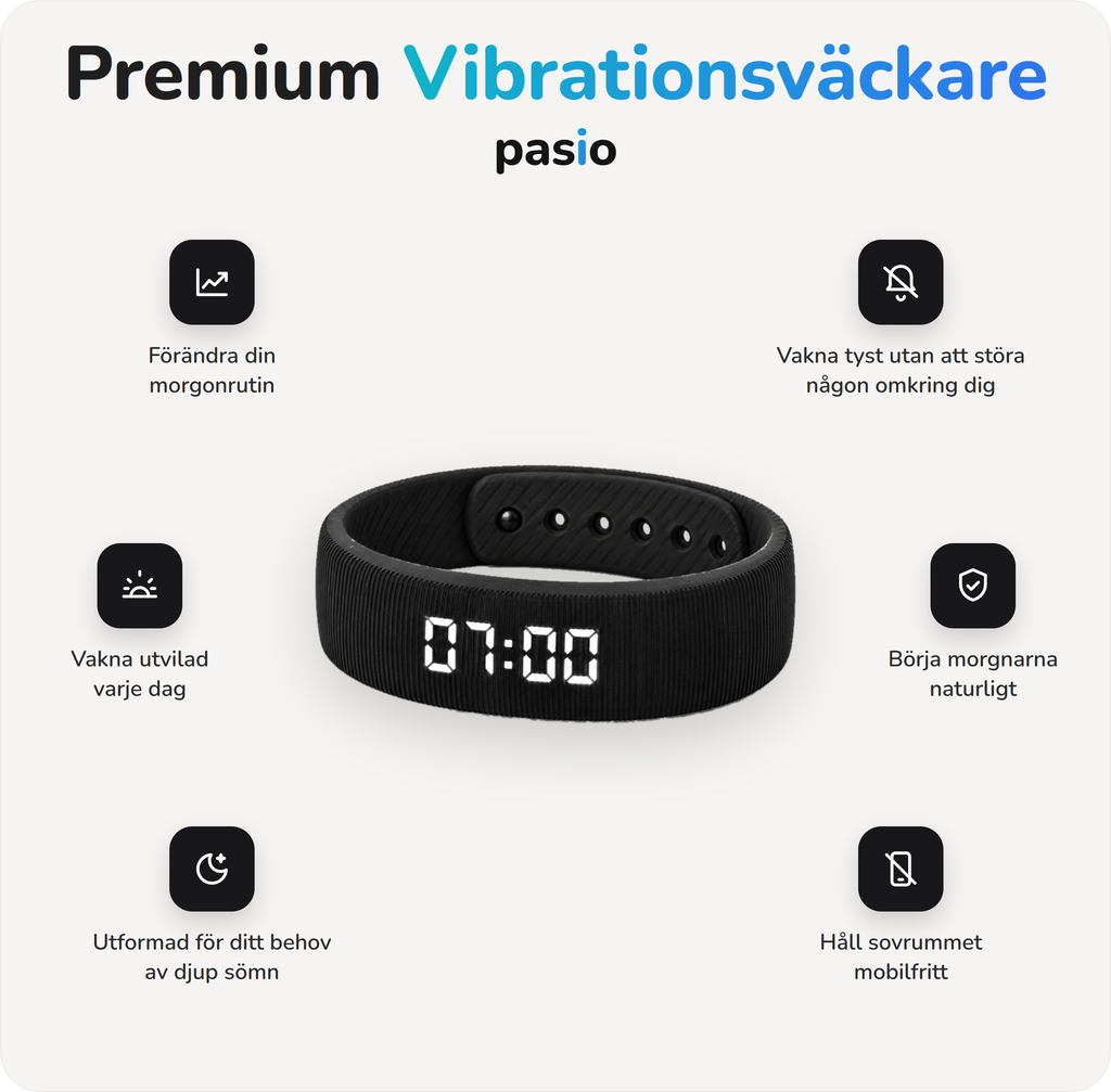 Unova vibrationsväckare Kuro svart