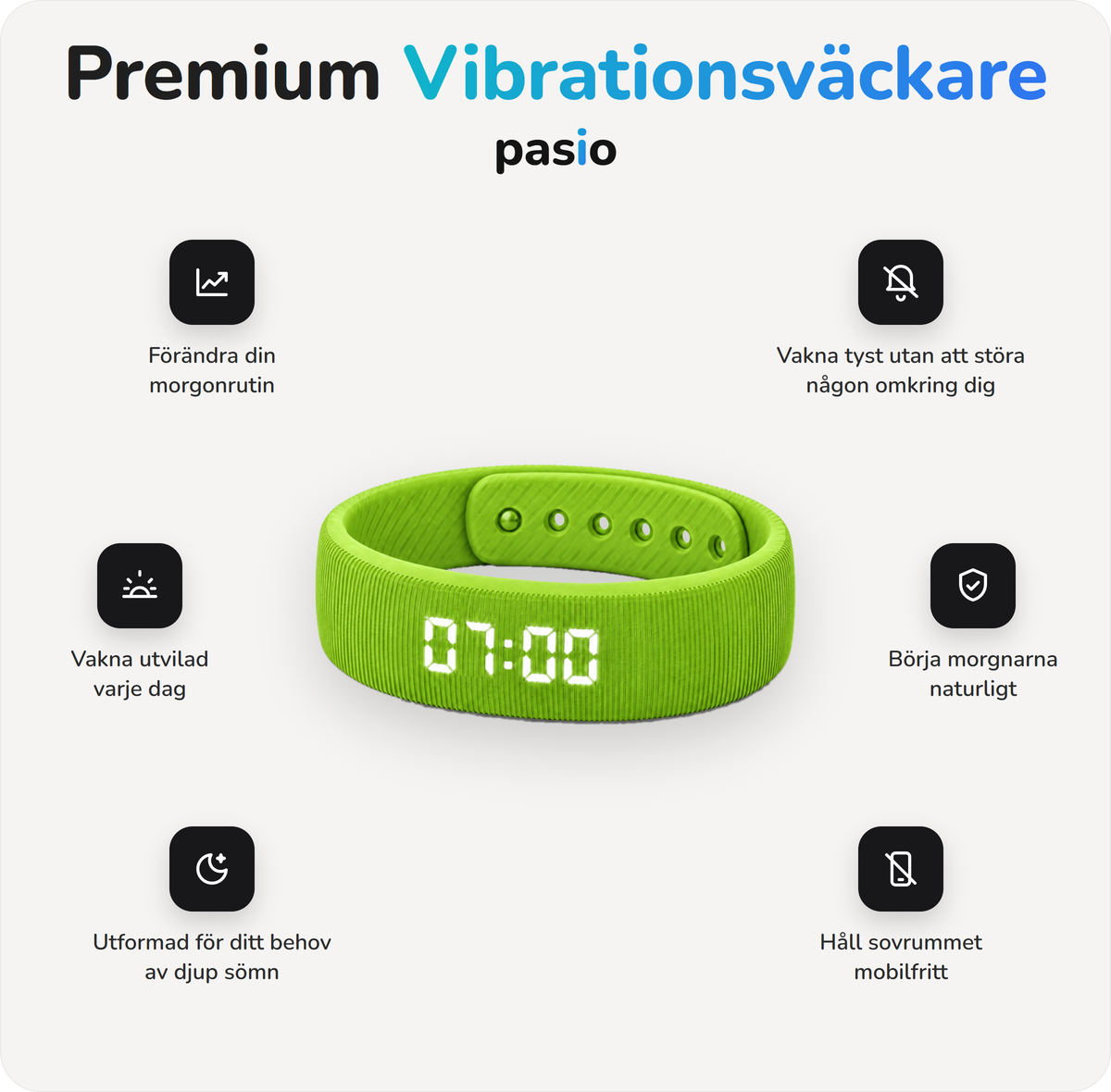 Unova vibrationsväckare Midori grön