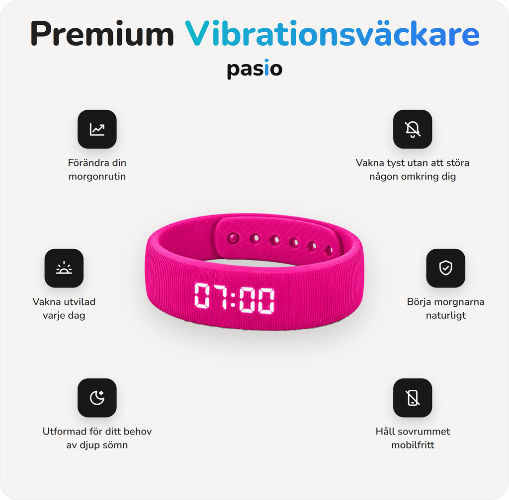 Unova vibrationsväckare Momo rosa